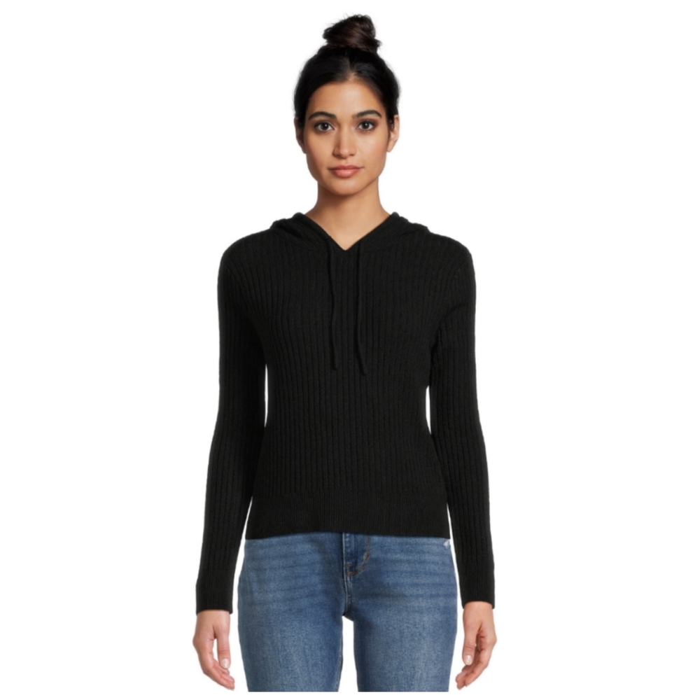 Ribbed‎ Hoodie Sweater